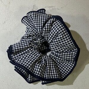 SEZANE Gingham Scrunchie for hair